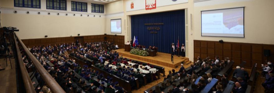 Inauguracja roku akademickiego 2023/2024 na UW. Fot. Mirosław Kaźmierczak/UW