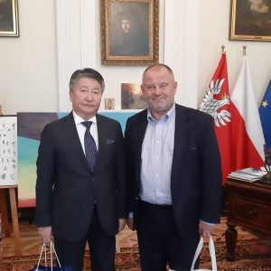 Wizyta ambasadora Mongolii na UW. Fot. Biuro Prasowe UW