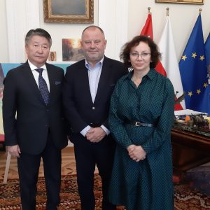 Wizyta ambasadora Mongolii na UW. Fot. Biuro Prasowe UW