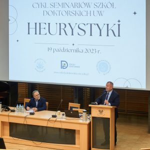 Drugie spotkanie z cyklu „Heurystyki” na UW. Fot. Mirosław Kaźmierczak/UW