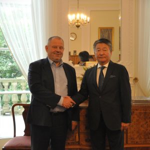 Wizyta ambasadora Mongolii na UW. Fot. Biuro Promocji UW