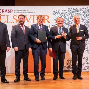 Gala wręczenia nagród Elsevier Research Impact Leaders Awards 2023. Źródło: Uniwersytet Łódzki