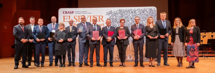 Gala wręczenia nagród Elsevier Research Impact Leaders Awards 2023. Źródło: Uniwersytet Łódzki