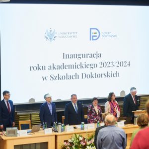 Inauguracja roku akademickiego 2023/2024 w szkołach doktorskich na UW. Fot. M. Kaźmierczak/UW