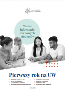 Przewodnik "Pierwszy rok na UW".