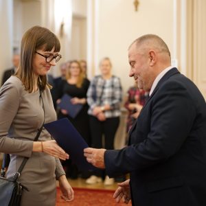 Uroczystość wręczenia Wyróżnień Rektora. Fot. M. Kaźmierczak/UW.