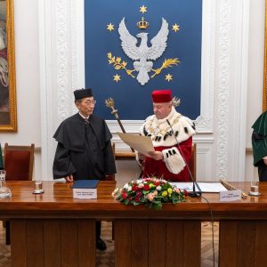 Uroczystość nadania tytułu doktora honoris causa UW prof. Hideo Ohno. Fot. UW