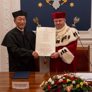 Uroczystość nadania tytułu doktora honoris causa UW prof. Hideo Ohno. Fot. UW