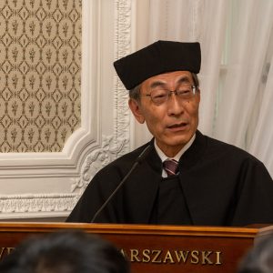 Uroczystość nadania tytułu doktora honoris causa UW prof. Hideo Ohno. Fot. UW