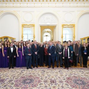 Uroczystość nadania tytułu doktora honoris causa Uniwersytetu Warszawskiego prof. Freiherrowi Clausowi von Carnap-Bornheimowi. Fot. Mirosław Kaźmierczak/UW