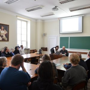 Wykład prof. Jacka Jadackiego na Wydziale Filozofii UW. Fot. Mirosław Kaźmierczak/UW