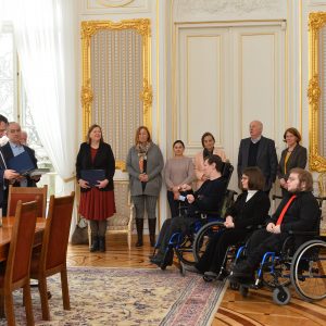 Laureaci i uczestnicy 11. edycji rozdania stypendiów. im. Anny Bornus. Fot. Mirosław Kaźmierczak/UW