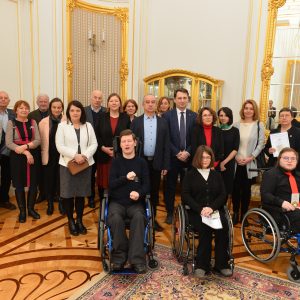 Laureaci i uczestnicy 11. edycji rozdania stypendiów. im. Anny Bornus. Fot. Mirosław Kaźmierczak/UW