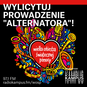 UW gra dla WOŚP 2024. Prowadzenie programu „Alternator” w Radiu Kampus. Zdjęcie: (źródło) Biuro Promocji UW