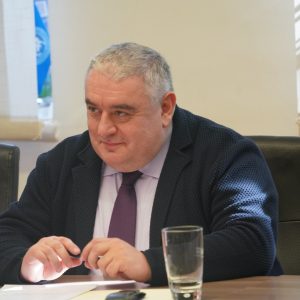 Prof. Jaba Samushia, rektor Państwowego Uniwersytetu w Tbilisi. Fot. Tbilisi State University