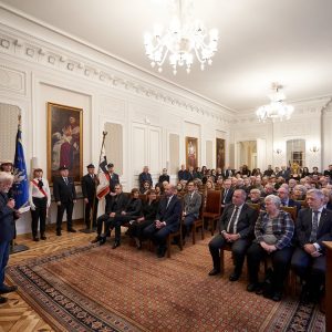 Uroczyste spotkanie poświęcone pamięci prof. Piotra Węgleńskiego. Fot. Mirosław Kaźmierczak/UW