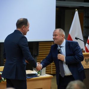 Wizyta Marka F. Brzezinskiego, ambasadora USA w Polsce, na UW. Fot. Mirosław Kaźmierczak/UW