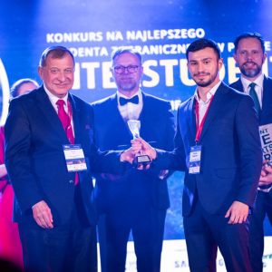 Heybat Naghiyev, student UW, został wybrany najlepszym studentem zagranicznym w Polsce w 2024 roku w konkursie Interstudent. Fot. Anita Kot