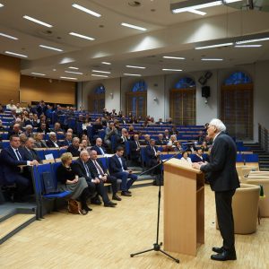 Spotkanie z prof. Markiem Safjanem. Fot. Mirosław Kaźmierczak/UW