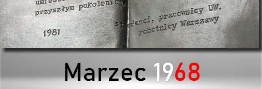 Marzec`68. Grafika: Biuro Promocji UW