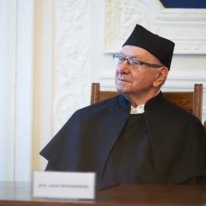 Uroczystość odnowienia doktoratu prof. Jacka Baranowskiego. Fot. Mirosław Kaźmierczak/UW