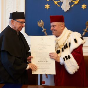 Uroczystość odnowienia doktoratu prof. Jacka Baranowskiego. Fot. Mirosław Kaźmierczak/UW