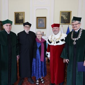 Uroczystość nadania tytułu doktora honoris causa Uniwersytetu Warszawskiego prof. F. Englertowi. Fot. Krystian Szczęsny/UW