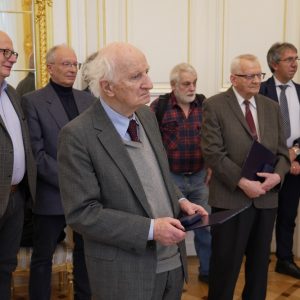 Uroczystość wręczenia Medali Uniwersytetu Warszawskiego prof. Karolowi Krzyżewskiemu oraz prof. Zbigniewowi Semadeni. Fot. Biuro Promocji