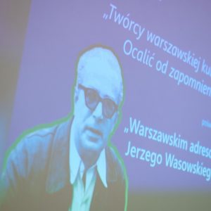 Spotkanie „Warszawskie adresy Jerzego Wasowskiego”. Fot. Mirosław Kaźmierczak/UW