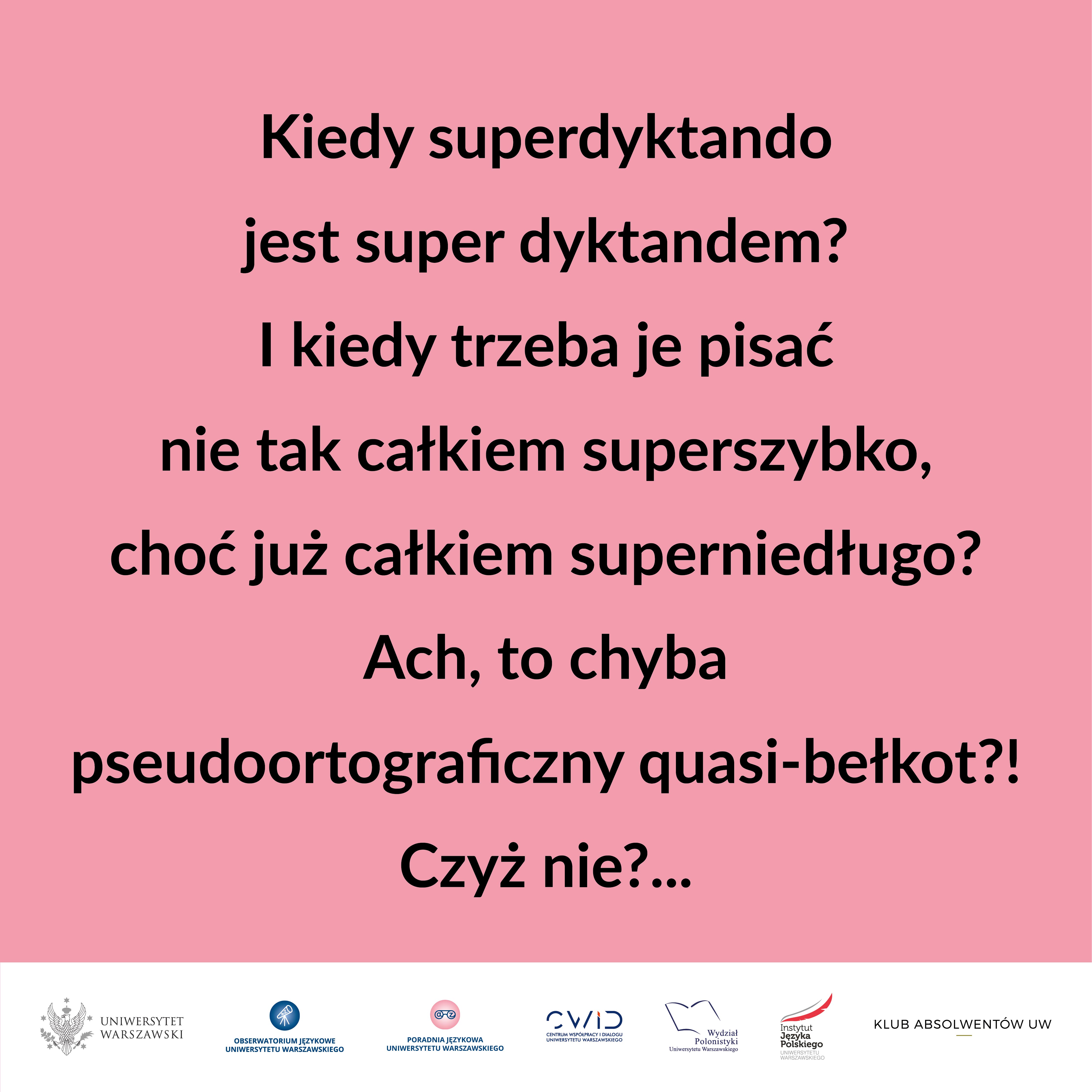 IV Dyktando UW