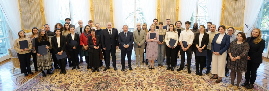 Uroczystość wręczenia Stypendium na 5. Fot. Mirosław Kaźmierczak/UW