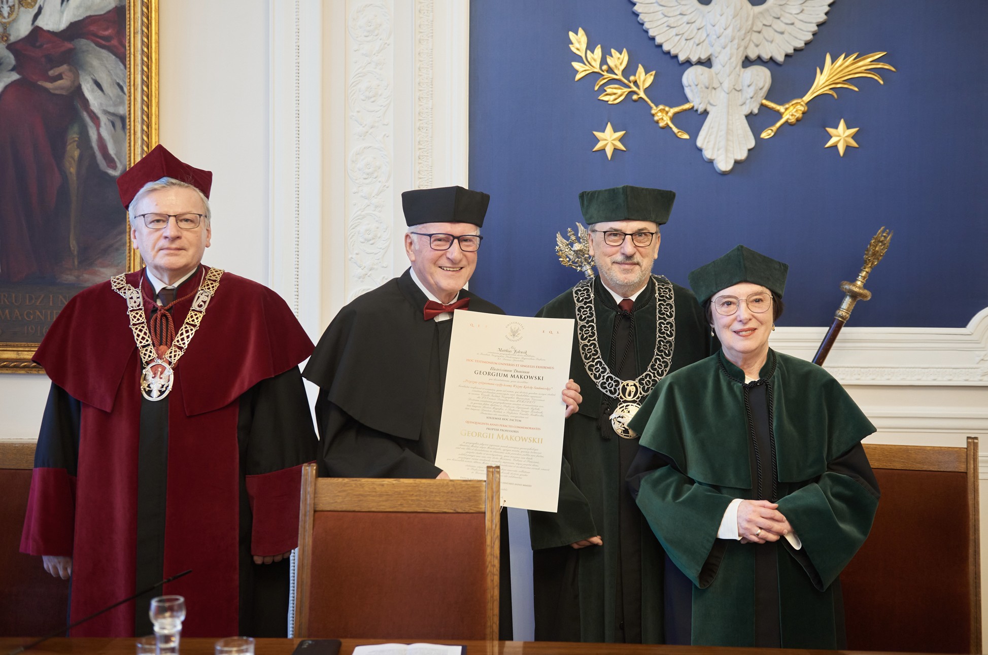 Odnowienie doktoratu prof. Jerzego Makowskiego