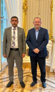 Prof. Alojzy Z. Nowak, rektor UW, i dr Anas Haj Zeidan, dyrektor DGAM Syrii. Fot. Tomasz Kania/CAŚ UW