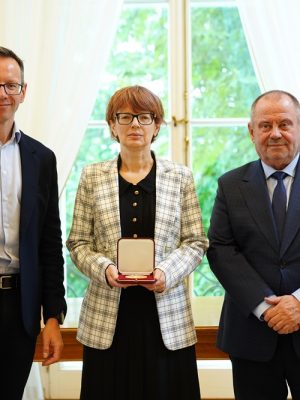 Wręczenie Medalu im. Wacława Sierpińskiego. Fot. Mirosław Kaźmierczak