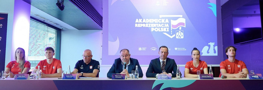 Konferencja prasowa przed wyjazdem polskiej reprezentacji na 32. Letnią Uniwersjadę. Fot. Rafał Oleksiewicz