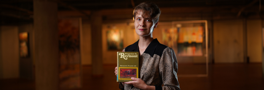 Dr Eliza Kącka w Czytaj z UW. Fot. Mirosław Kaźmierczak/UW