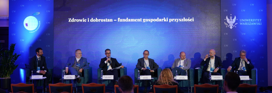 Panel o zdrowiu i dobrostanie podczas Forum Ekonomicznego w Karpaczu. Fot. Mirosław Kaźmierczak/UW