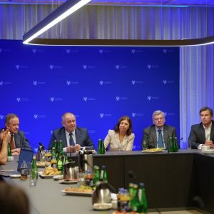 Otwarcie budynku Wydziału Psychologii UW na Ochocie. Śniadanie prasowe Fot. M. Kaźmierczak/UW