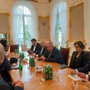 Wizyta amerykańskiej delegacji na UW. Źródło: Biuro Prasowe UW