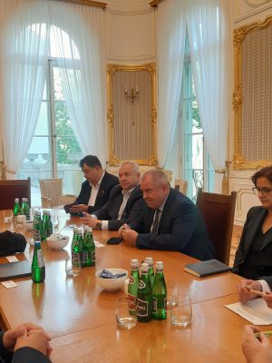 Wizyta amerykańskiej delegacji na UW. Źródło: Biuro Prasowe UW