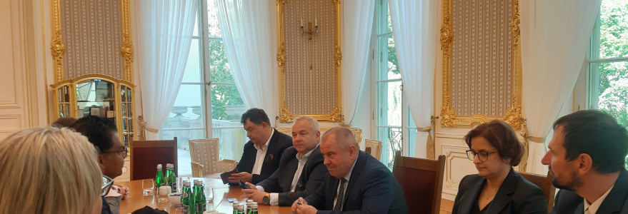 Wizyta amerykańskiej delegacji na UW. Źródło: Biuro Prasowe UW