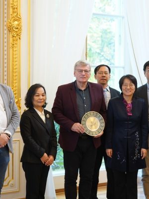 Delegacja chińskiej uczelni z wizytą na UW. Fot. Mirosław Kaźmierczak/UW