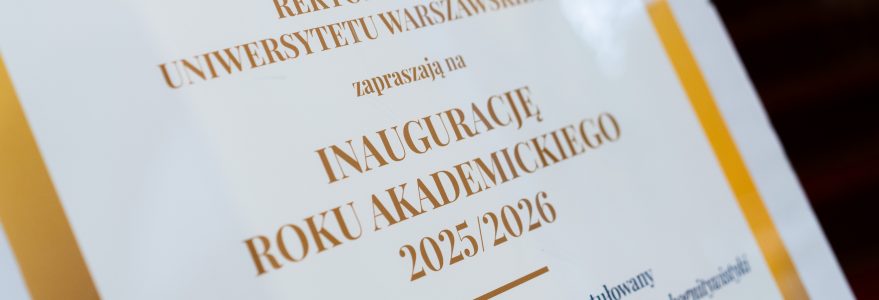 Inauguracja roku akademickiego 2025/2026 na Uniwersytecie Warszawskim. Fot. Mirosław Kaźmierczak/UW