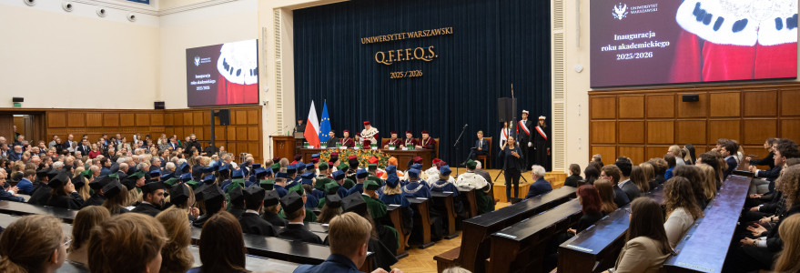 Inauguracja roku akademickiego 2025/2026 na Uniwersytecie Warszawskim. Fot. Mirosław Kaźmierczak/UW