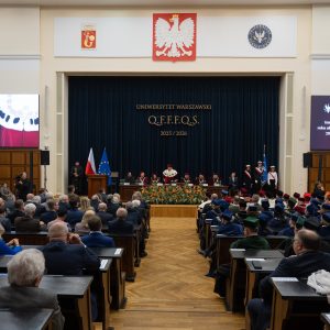 Inauguracja roku akademickiego 2025/2026 na UW. Fot. Mirosław Kaźmierczak/UW