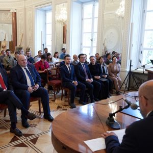 Inauguracja grantu ERC. Polsko-uzbecka umowa dotycząca powstania laboratorium. Fot. Mirosław Kaźmierczak/UW