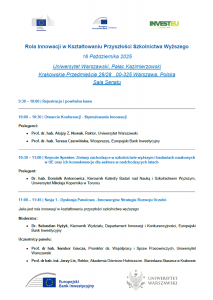 Otwórz program konferencji.