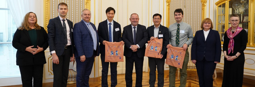 Spotkanie z delegacją Chinese University of Hong Kong. Fot. Mirosław Kaźmierczak/UW