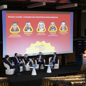 „Scamming Out! Summit – stop oszustwom w sieci”. Fot. Mirosław Kaźmierczak/UW