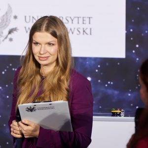 Finał trasy „IGNIS” z dr. inż. Sławoszem Uznańskim-Wiśniewskim na UW. Fot. UW